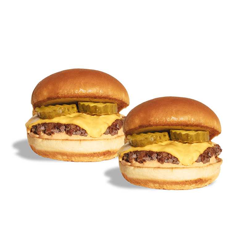 SALT original beef sliders with cheese and pickles